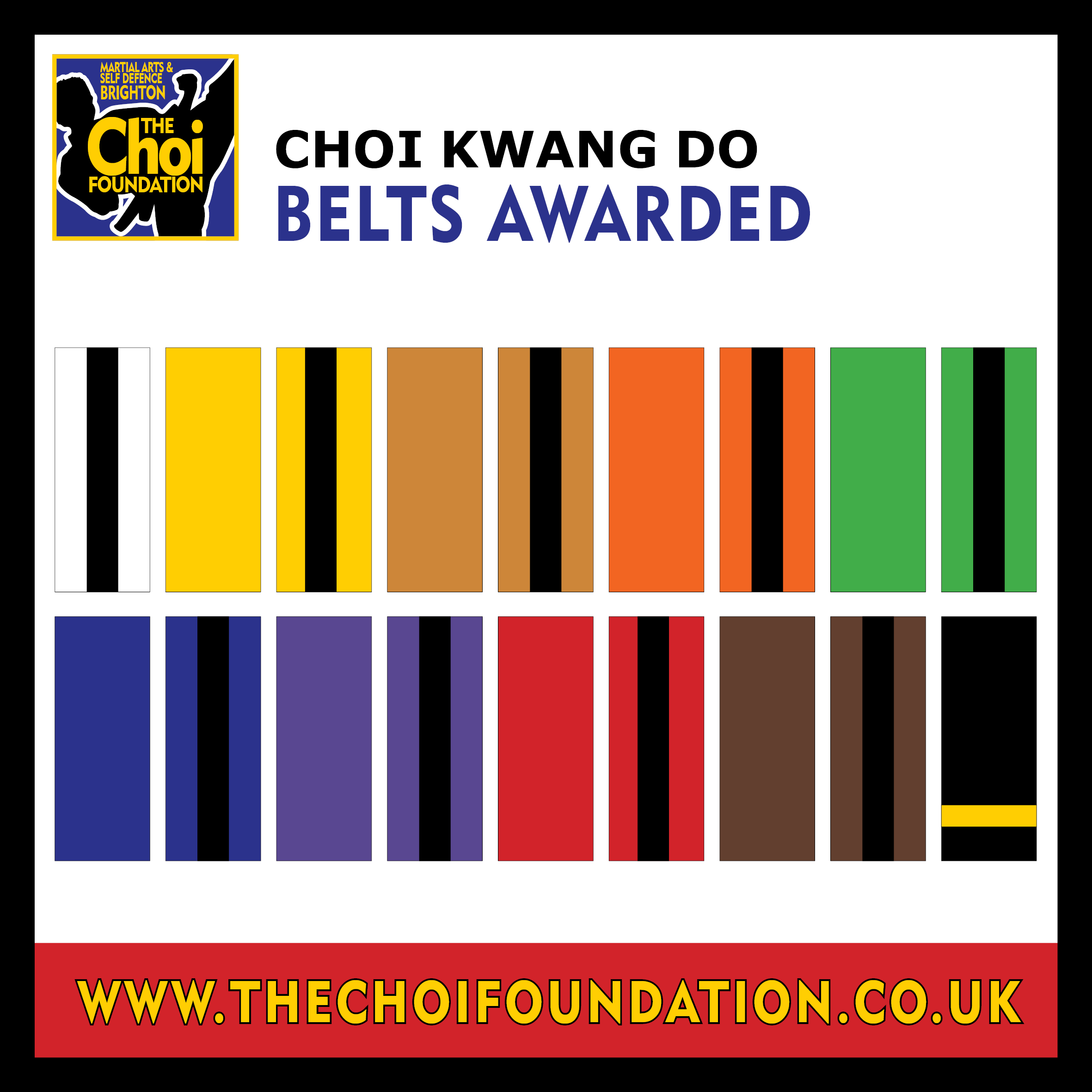 Martial Art colour belts reward – Brighton Martial Arts and Self-defence  Classes